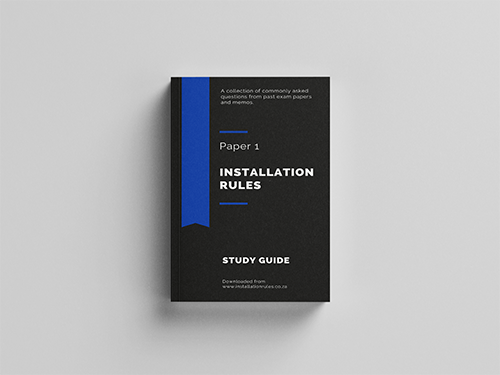 Installation Rules Study Guide P1